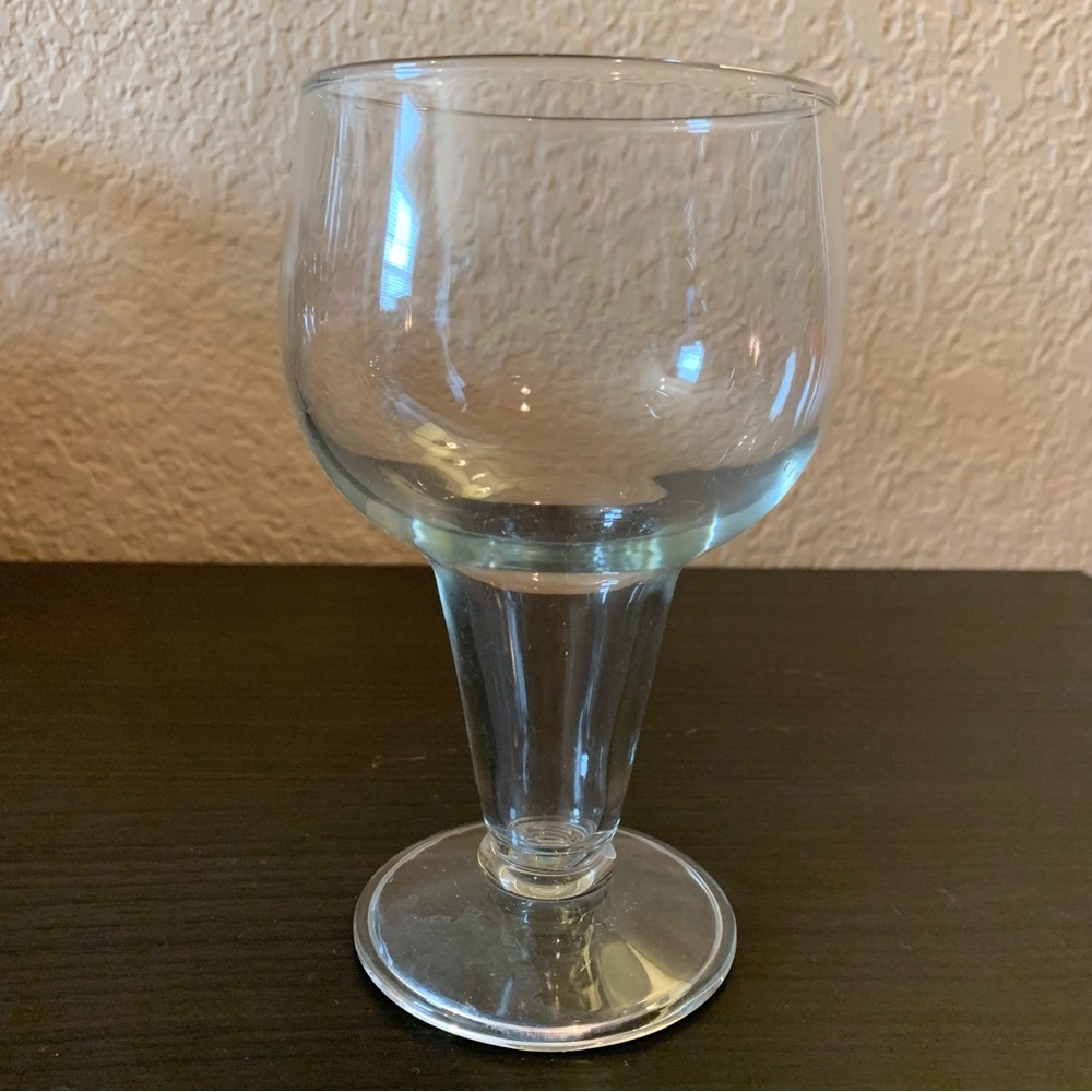 Vintage hollow stem beer glass